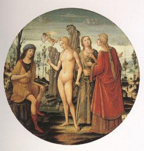 Girolamo di Benvenuto The Judgment of Paris (mk05) France oil painting art